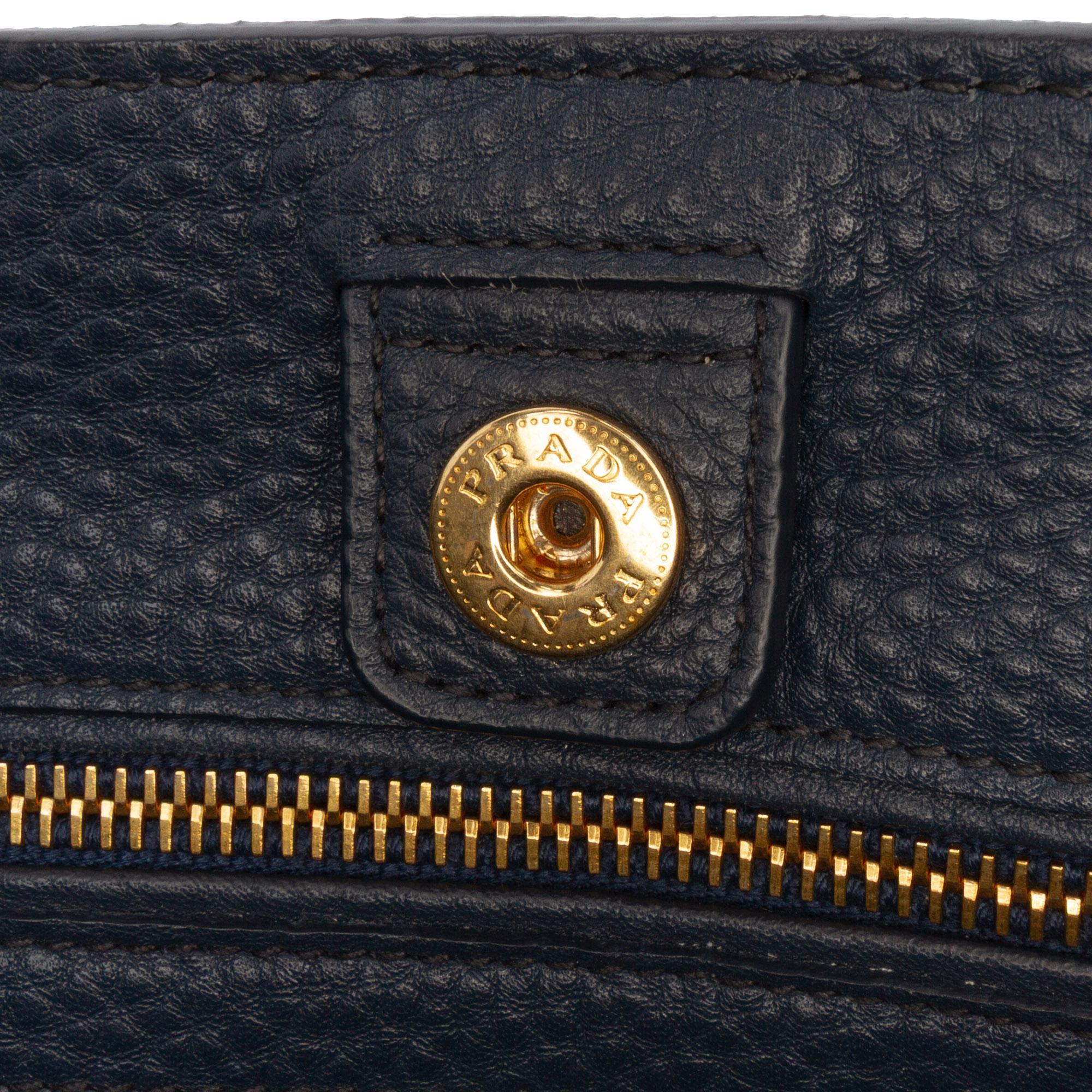 Prada Vitello Daino Open Convertible Tote