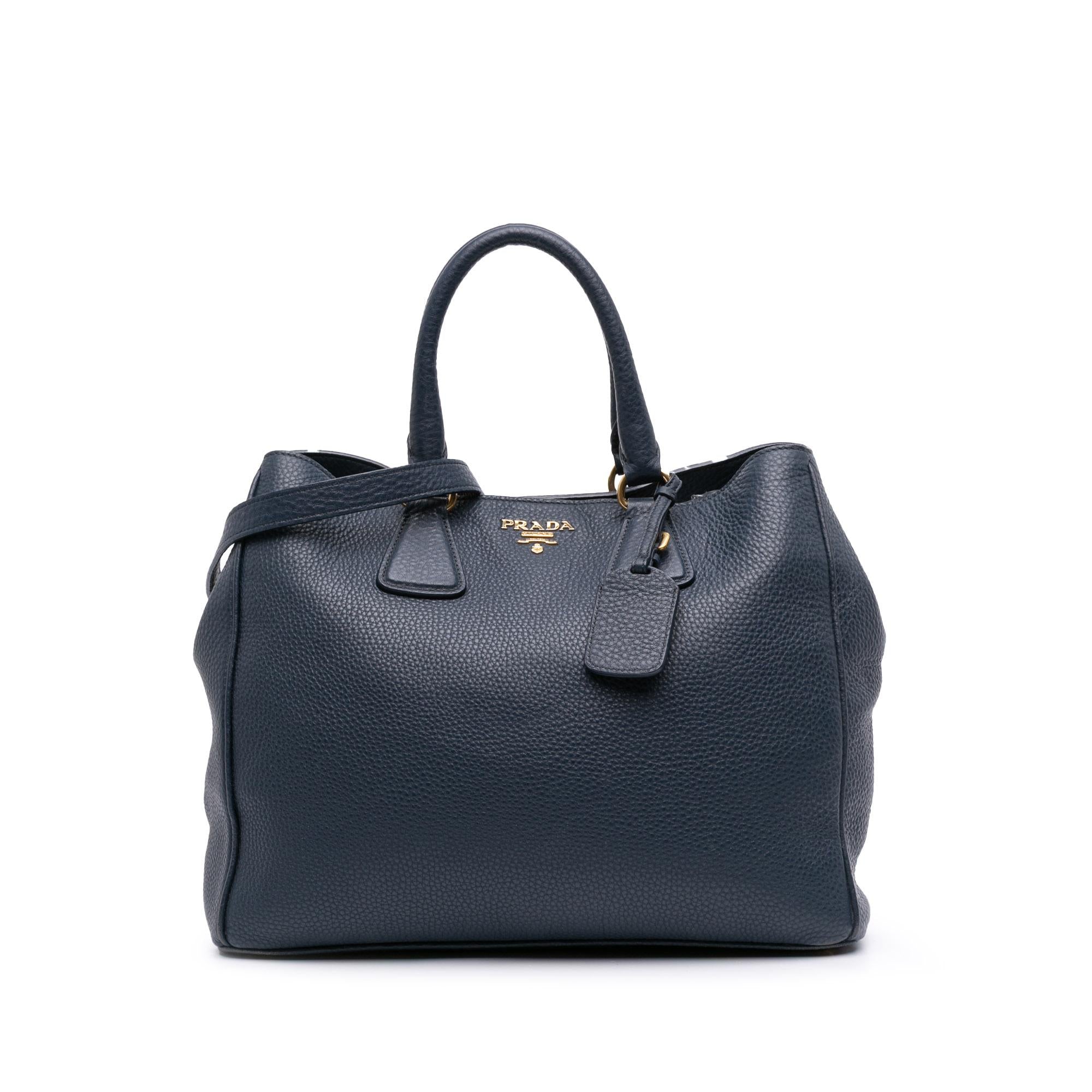 Prada Vitello Daino Open Convertible Tote