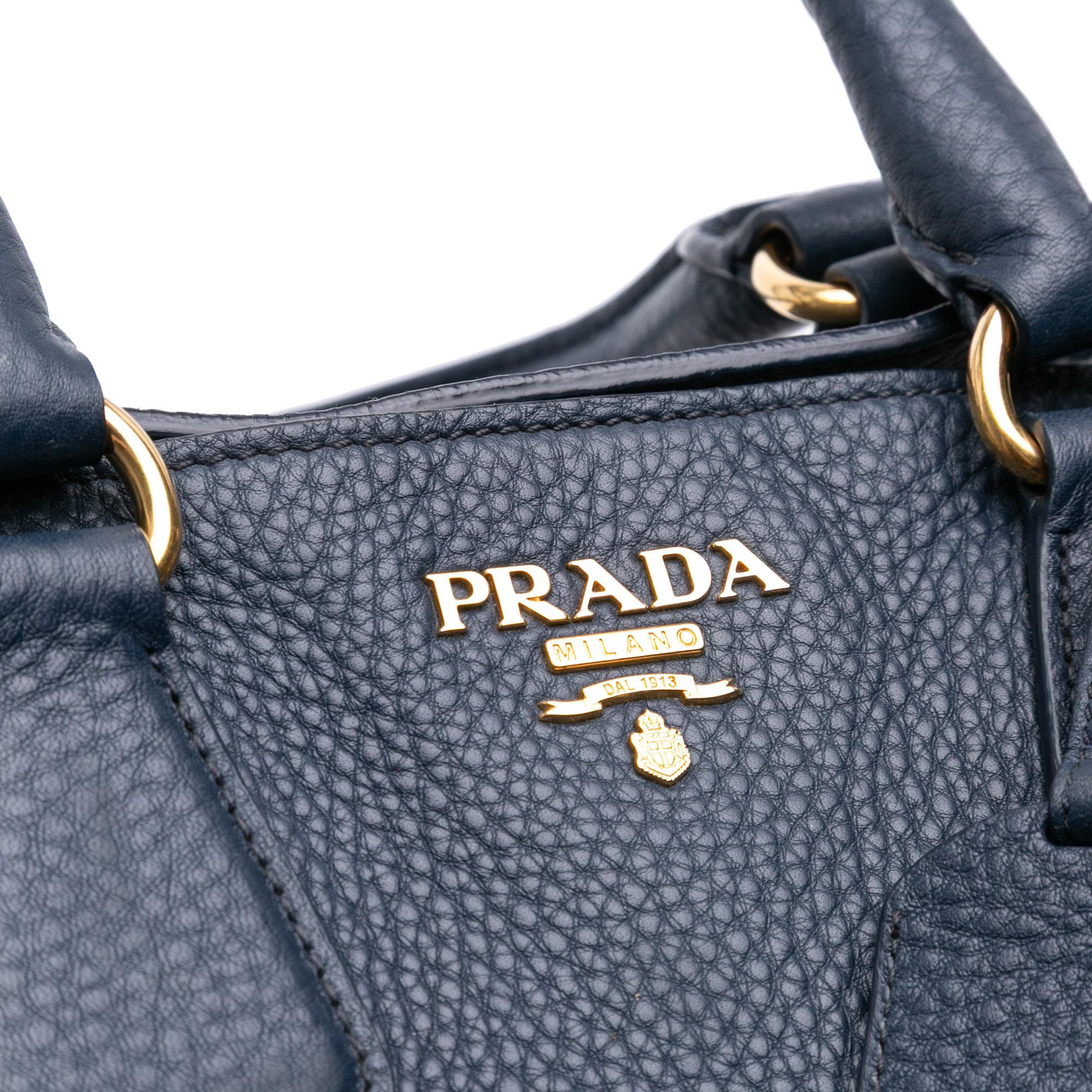 Prada Vitello Daino Open Convertible Tote