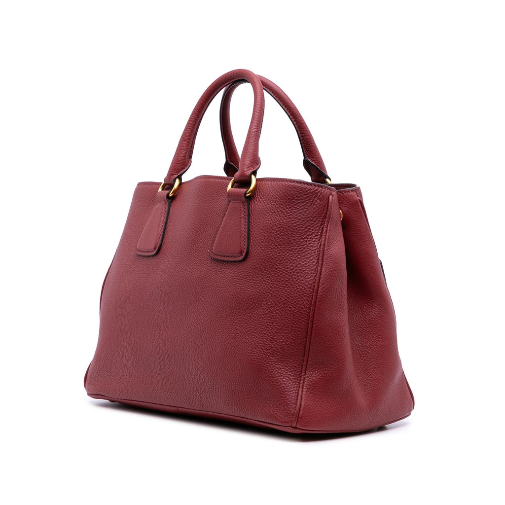 Prada Vitello Daino Open Convertible Tote