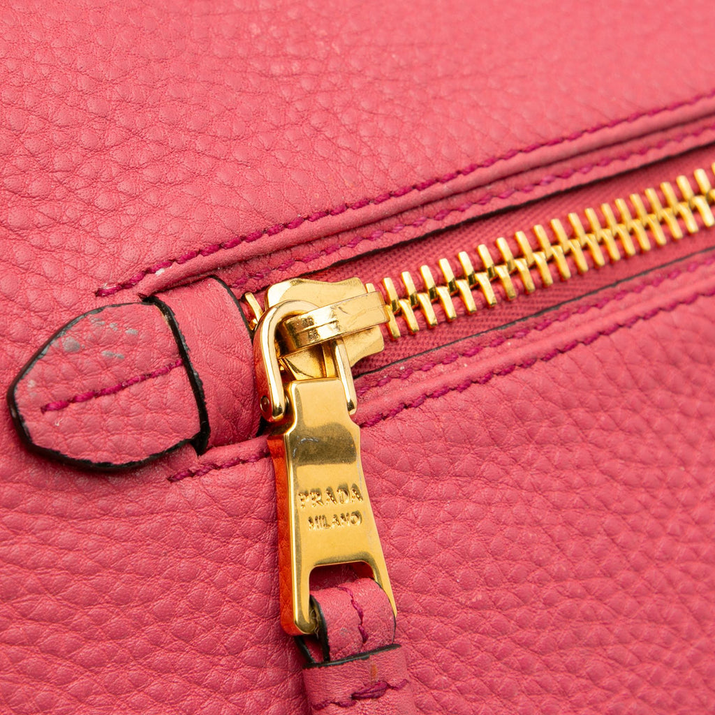 Prada Vitello Daino Open Convertible Tote