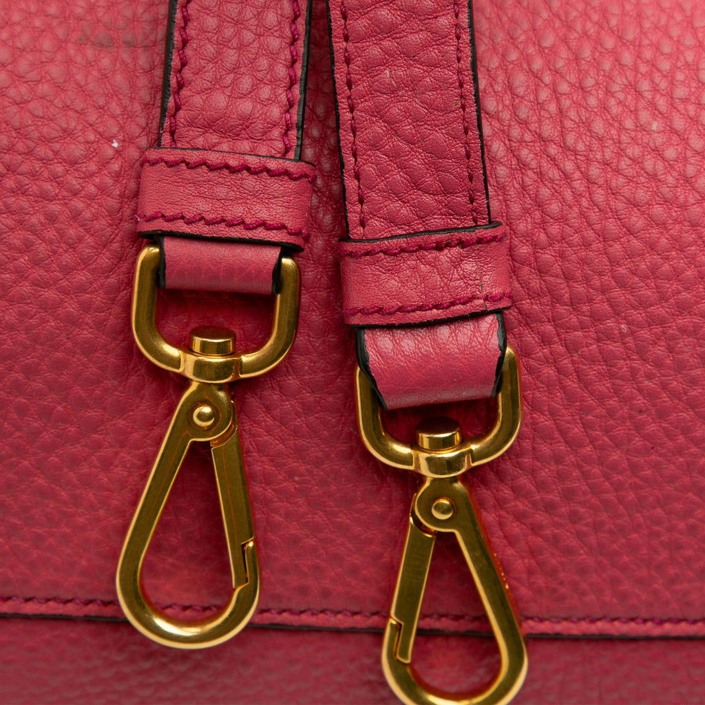 Prada Vitello Daino Open Convertible Tote