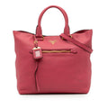 Prada Vitello Daino Open Convertible Tote
