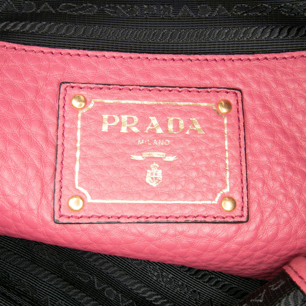 Prada Vitello Daino Open Convertible Tote