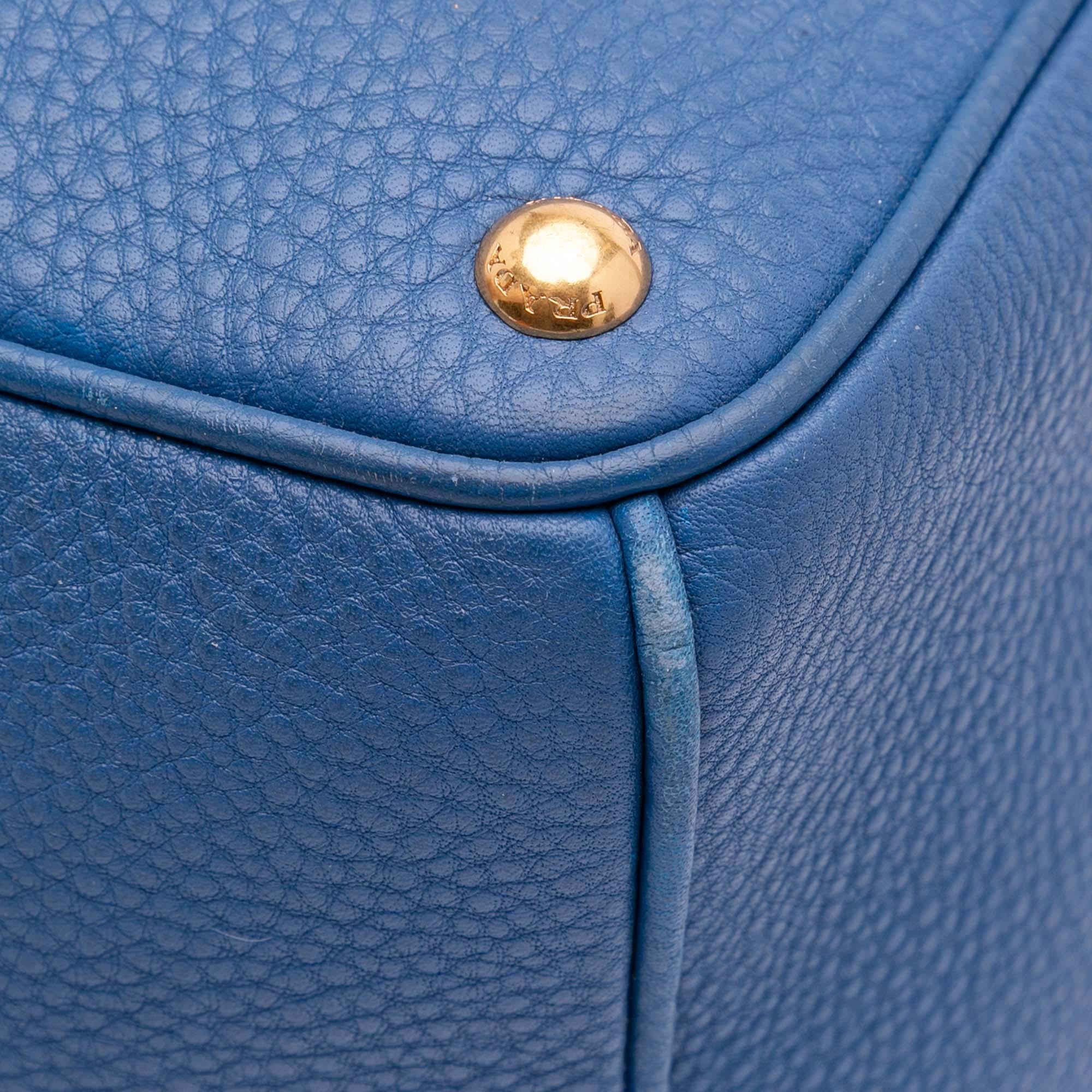 Prada Vitello Daino Open Convertible Tote