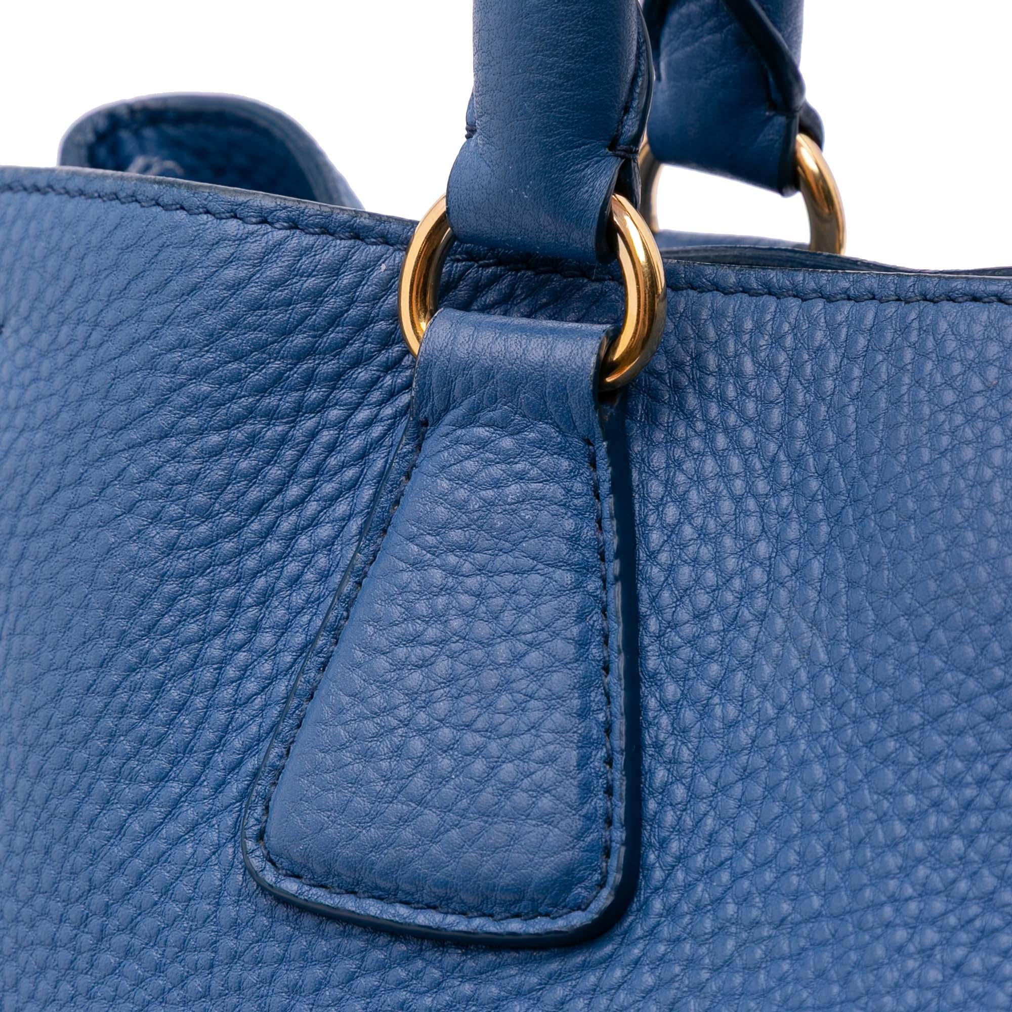 Prada Vitello Daino Open Convertible Tote