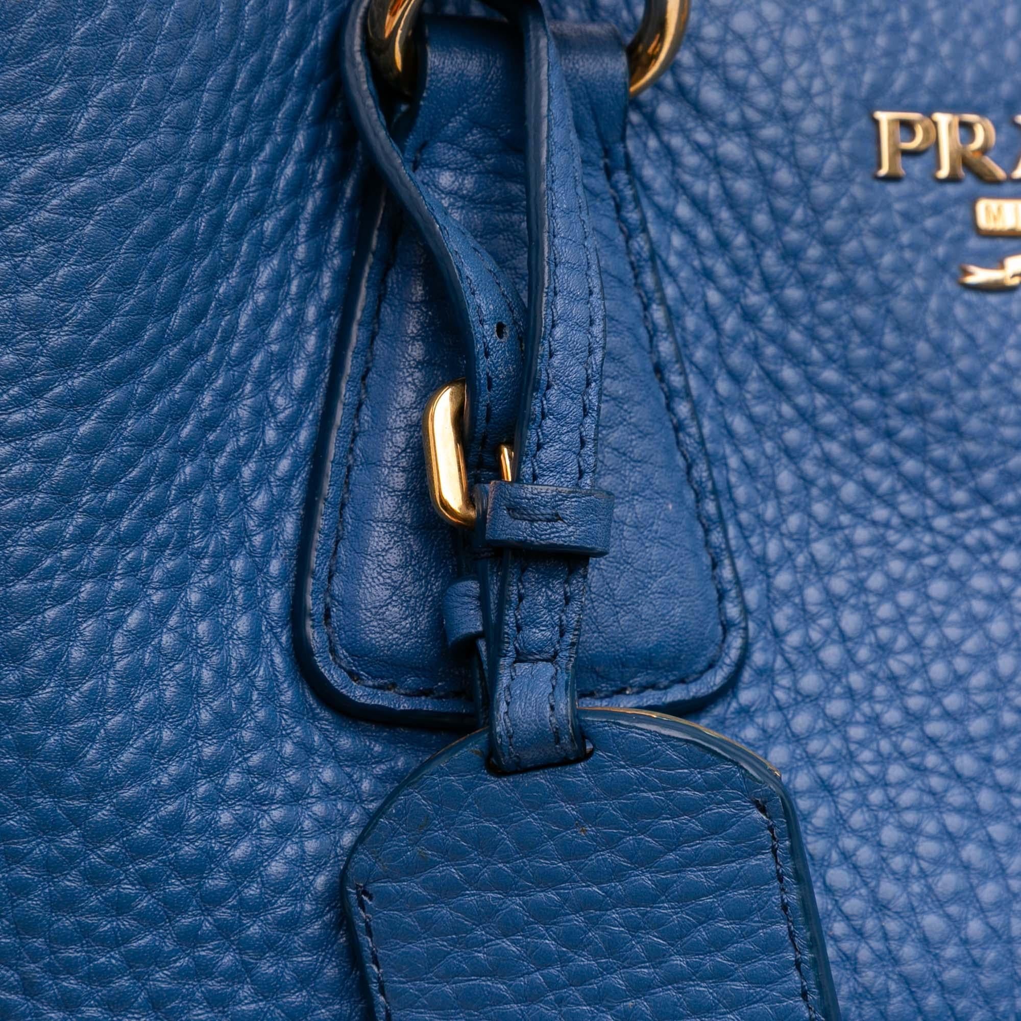 Prada Vitello Daino Open Convertible Tote