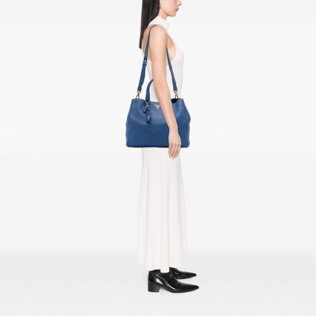 Prada Vitello Daino Open Convertible Tote