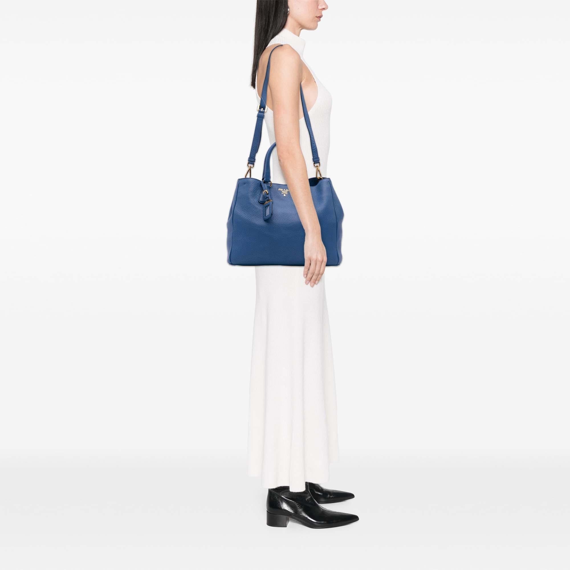 Prada Vitello Daino Open Convertible Tote