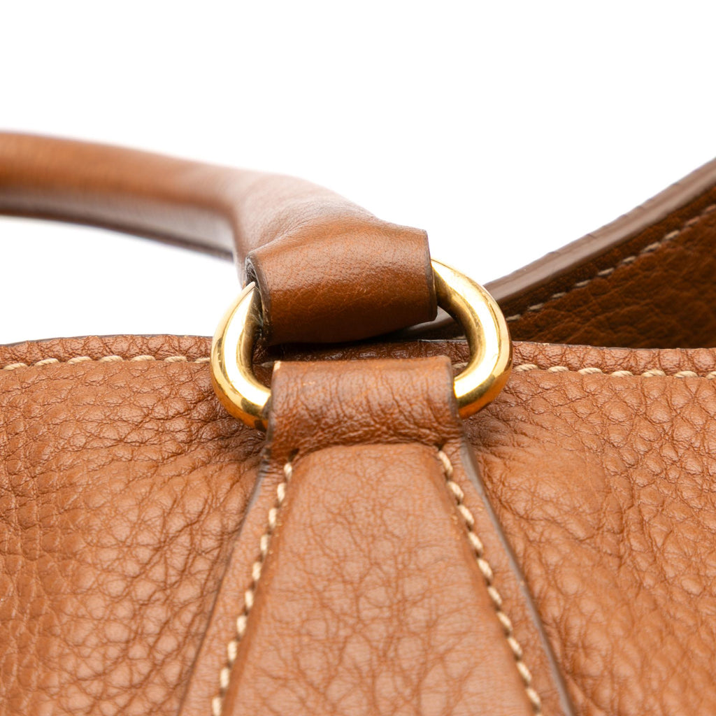 Prada Vitello Daino Open Convertible Tote