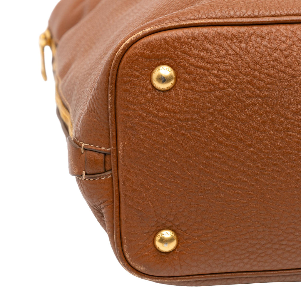 Prada Vitello Daino Open Convertible Tote
