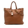 Prada Vitello Daino Open Convertible Tote
