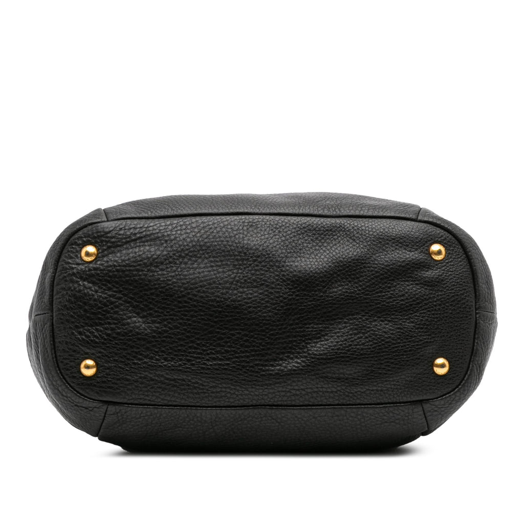 Prada Vitello Daino Open Convertible Tote