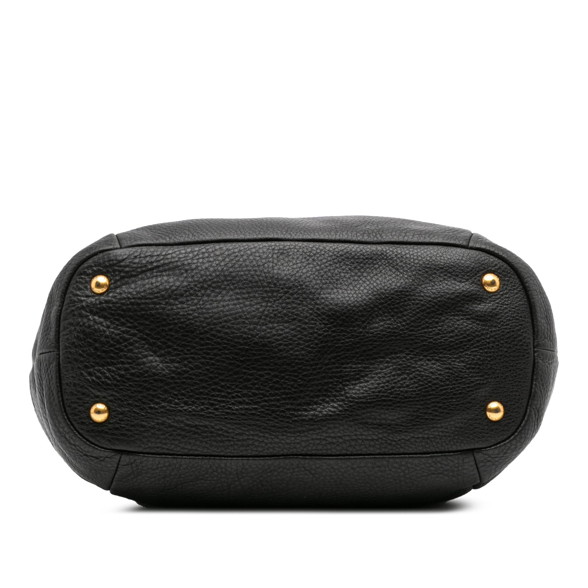 Prada Vitello Daino Open Convertible Tote