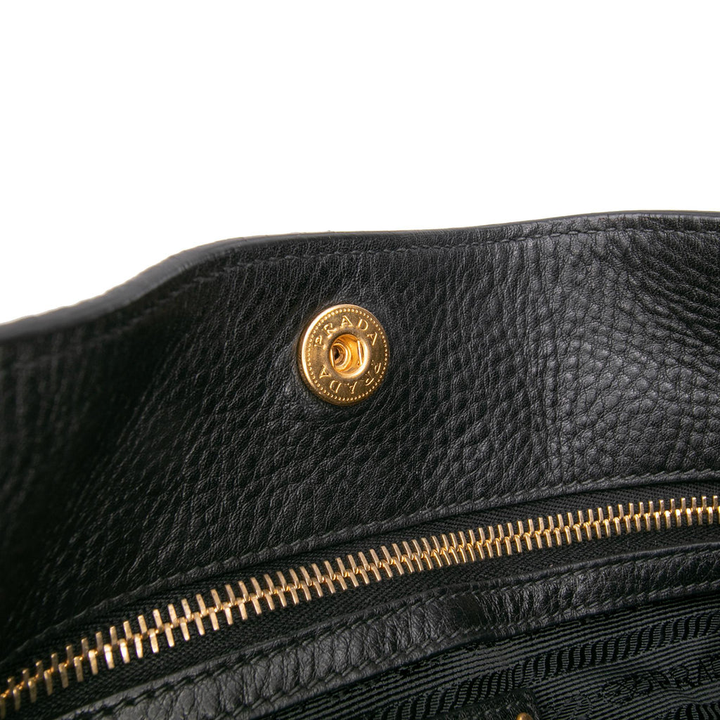 Prada Vitello Daino Open Convertible Tote