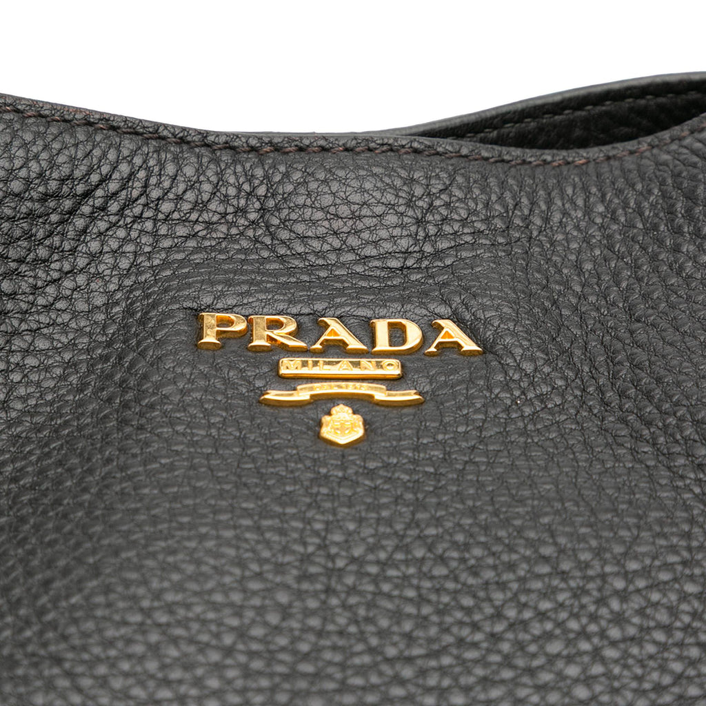 Prada Vitello Daino Open Convertible Tote