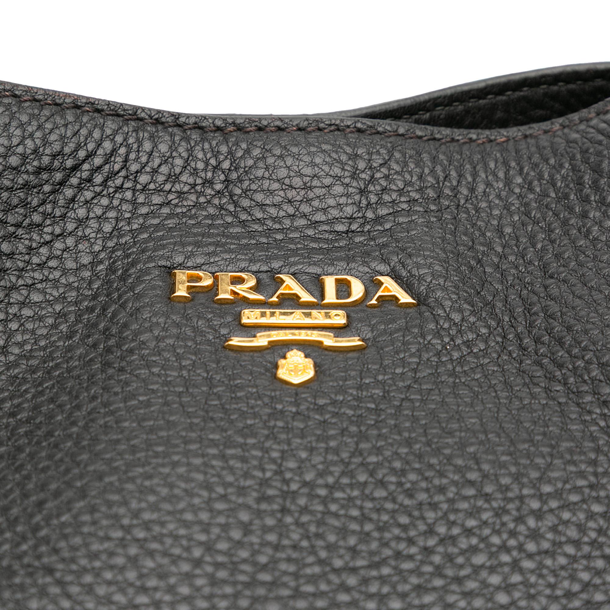 Prada Vitello Daino Open Convertible Tote