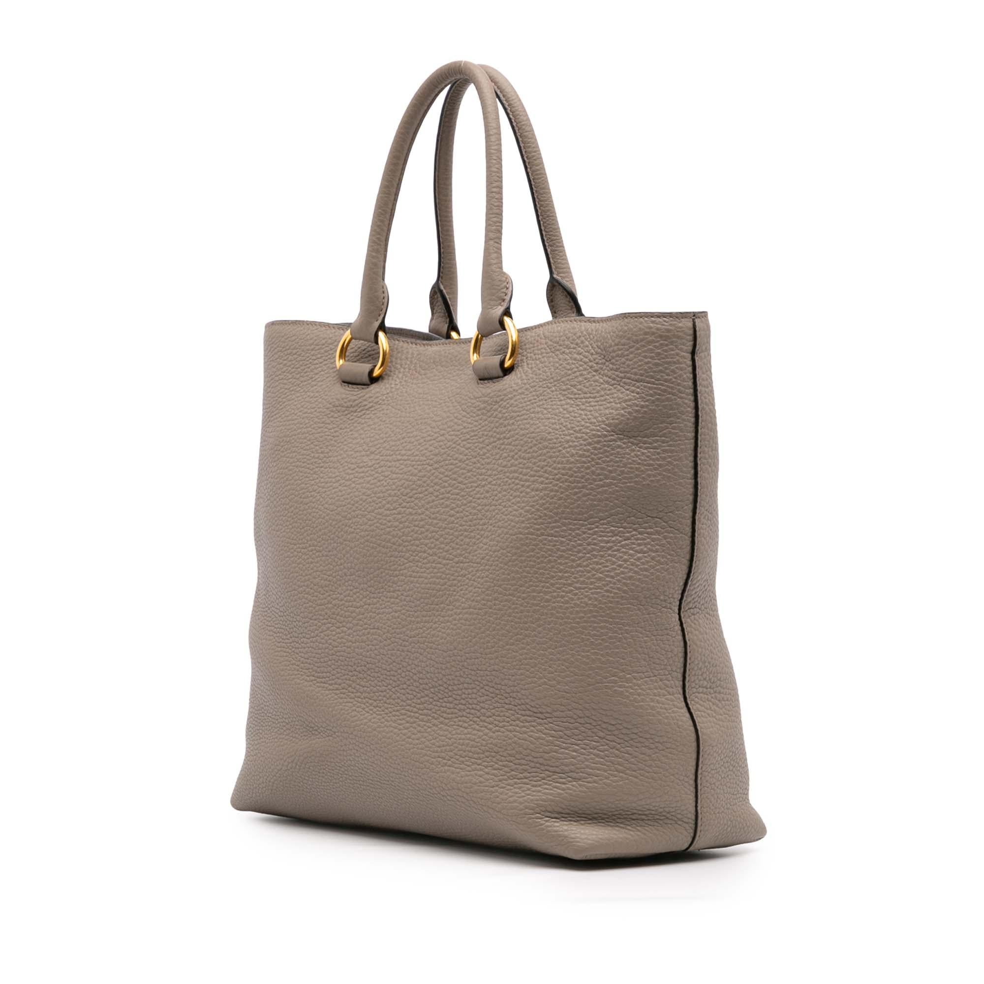 Prada Vitello Daino Open Convertible Tote