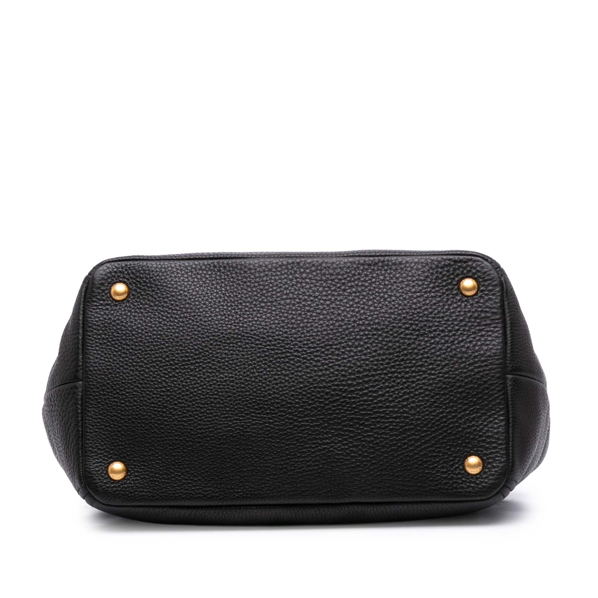 Prada Vitello Daino Open Convertible Tote