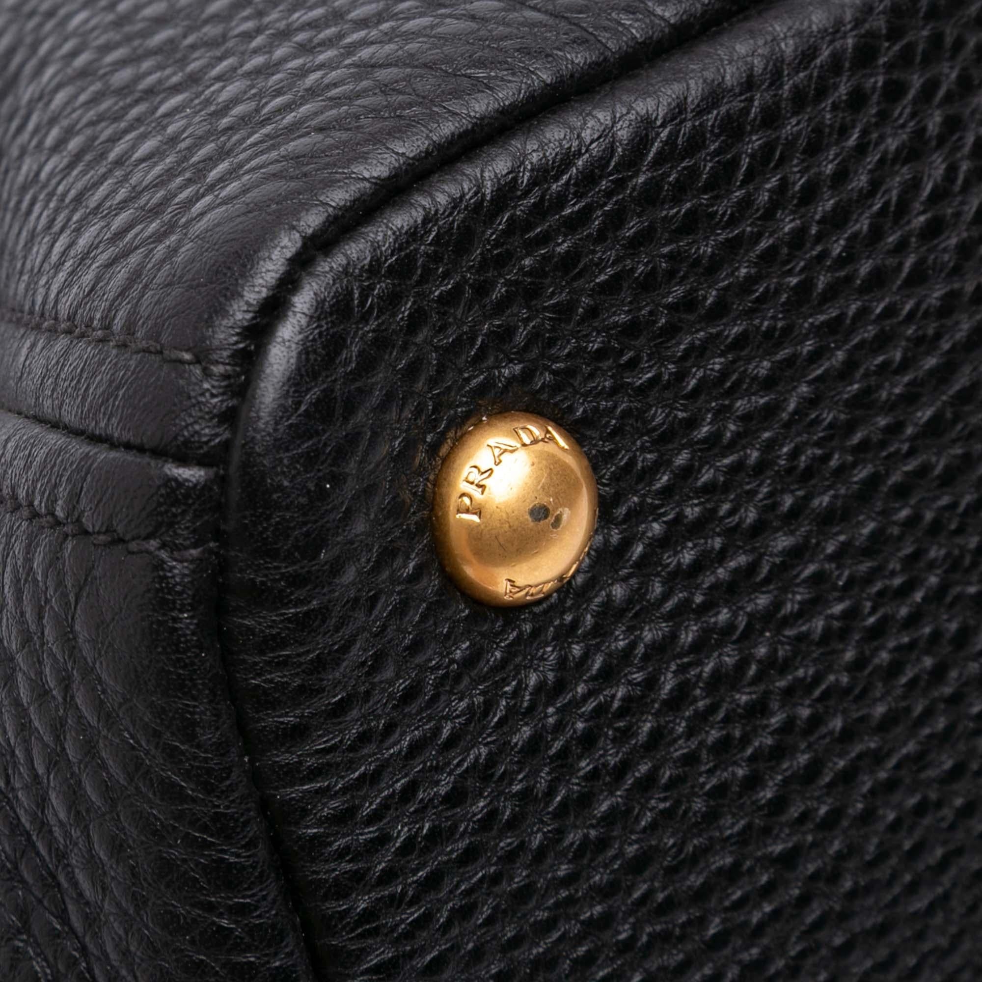 Prada Vitello Daino Open Convertible Tote