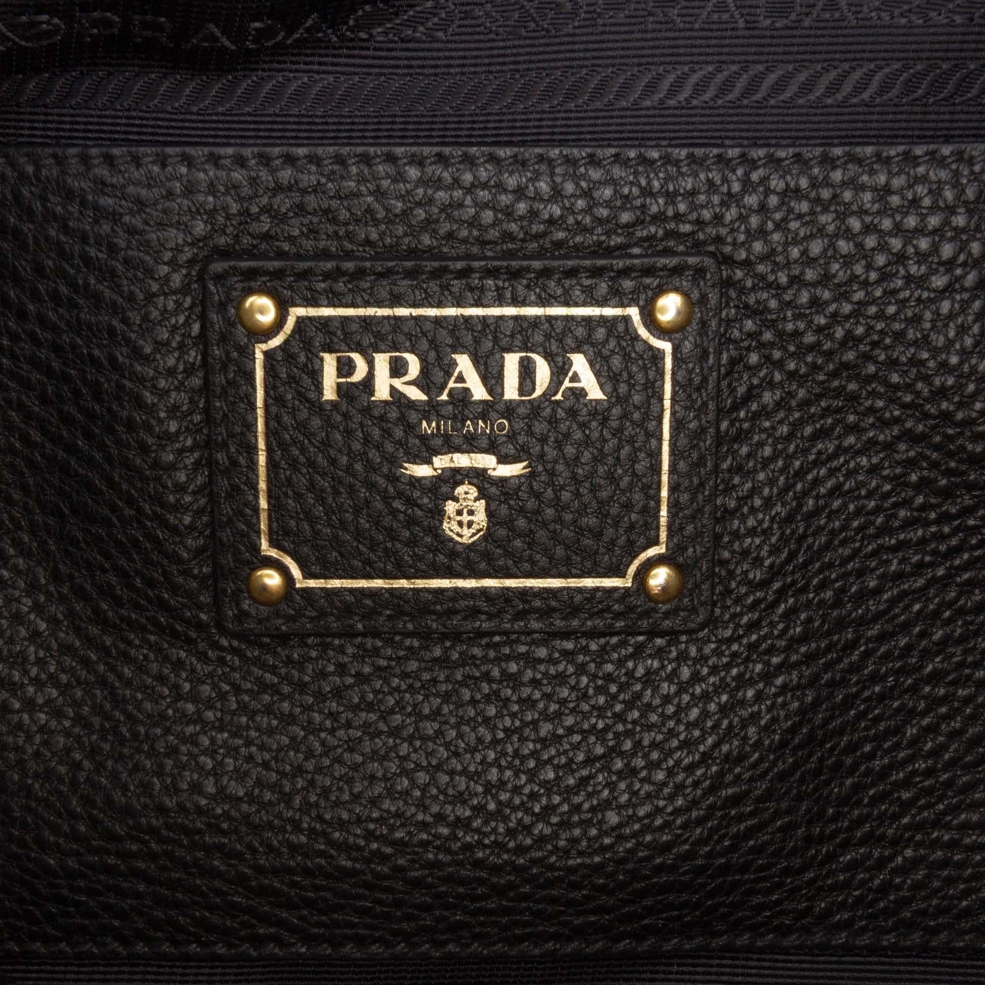 Prada Vitello Daino Open Convertible Tote