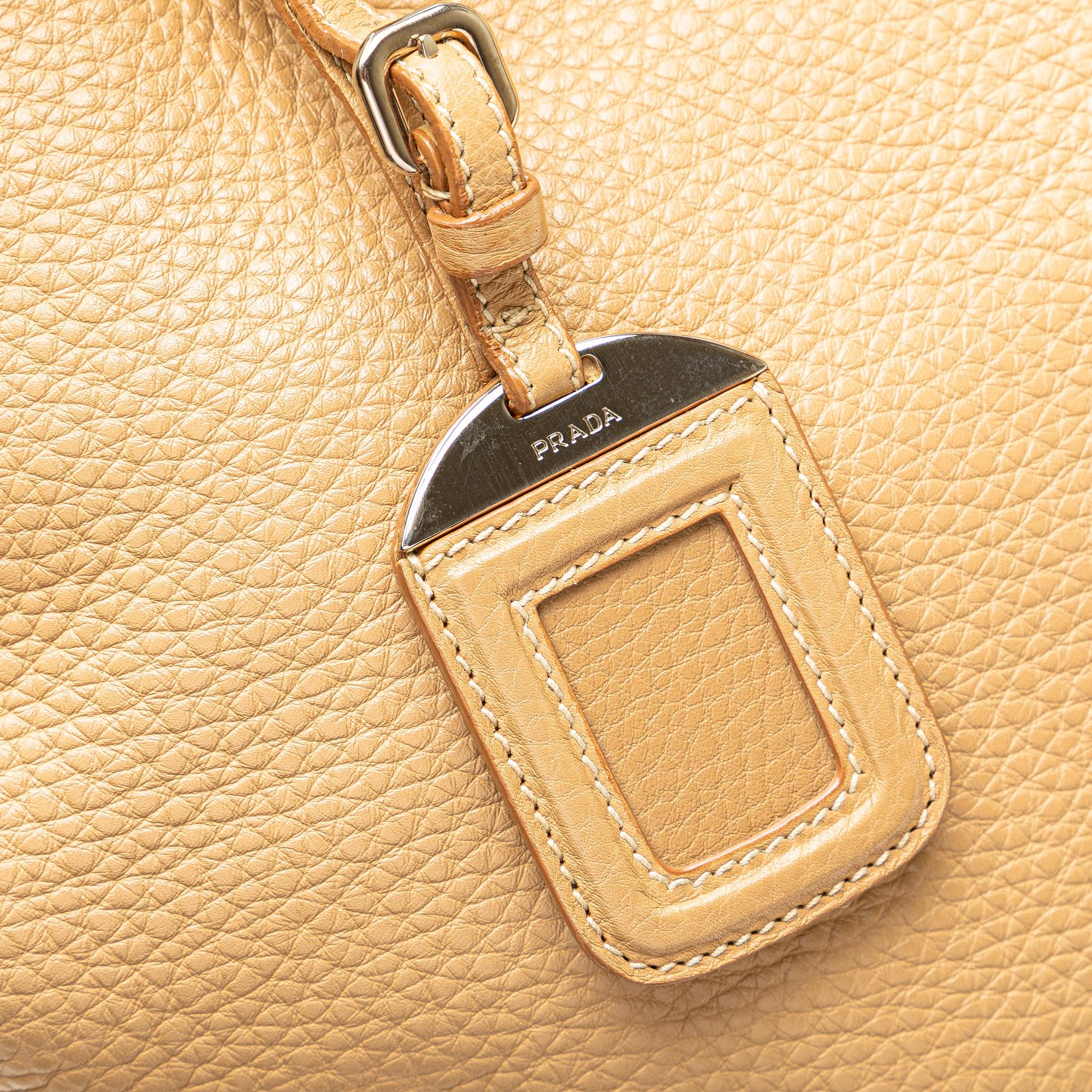 Prada Vitello Daino Open Convertible Tote