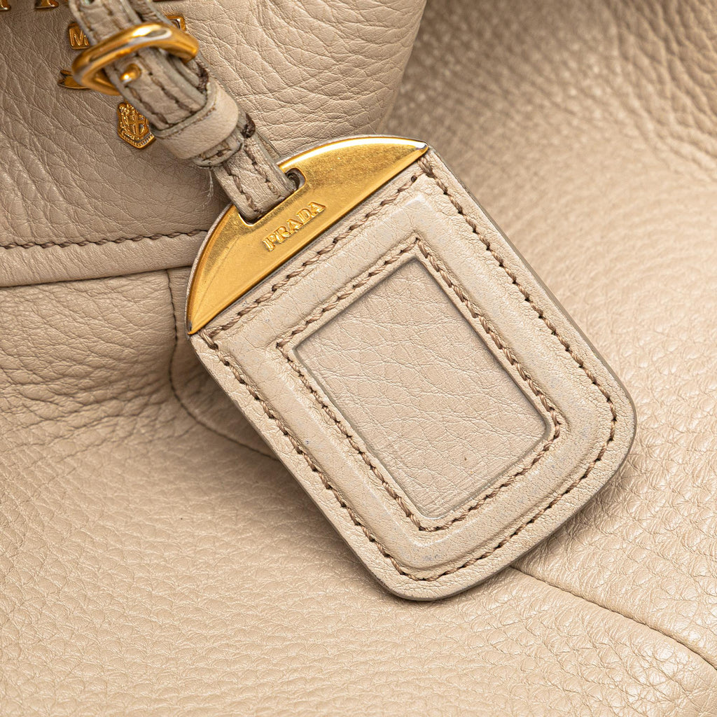 Prada Vitello Daino Open Convertible Tote