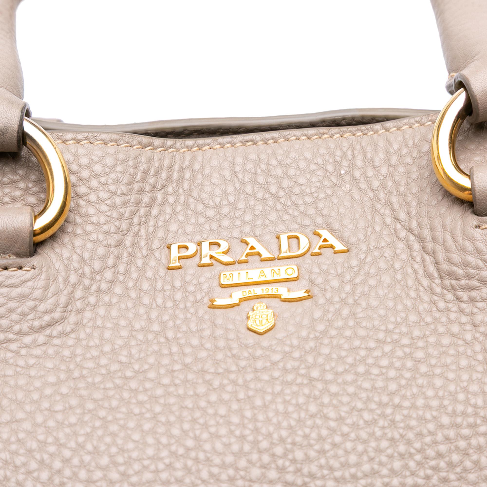 Prada Vitello Daino Open Convertible Tote