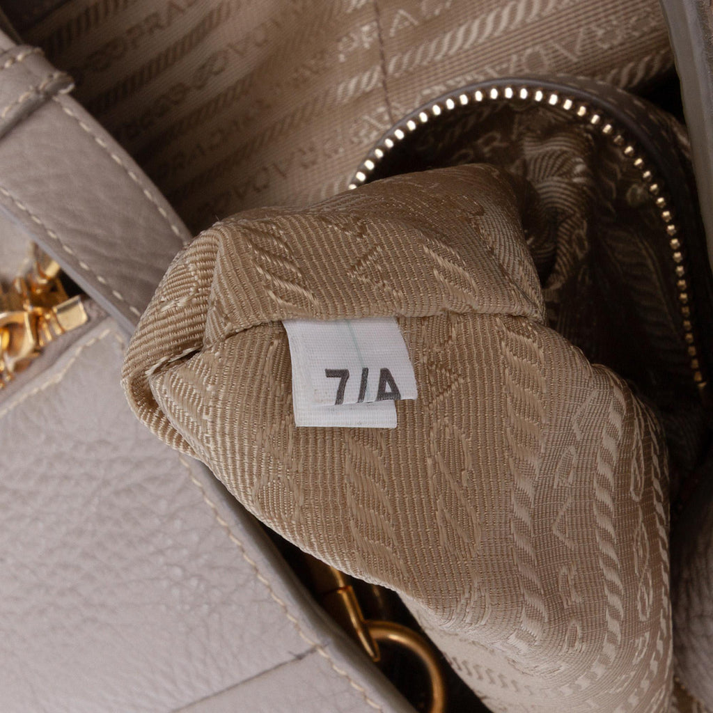 Prada Vitello Daino Open Convertible Tote
