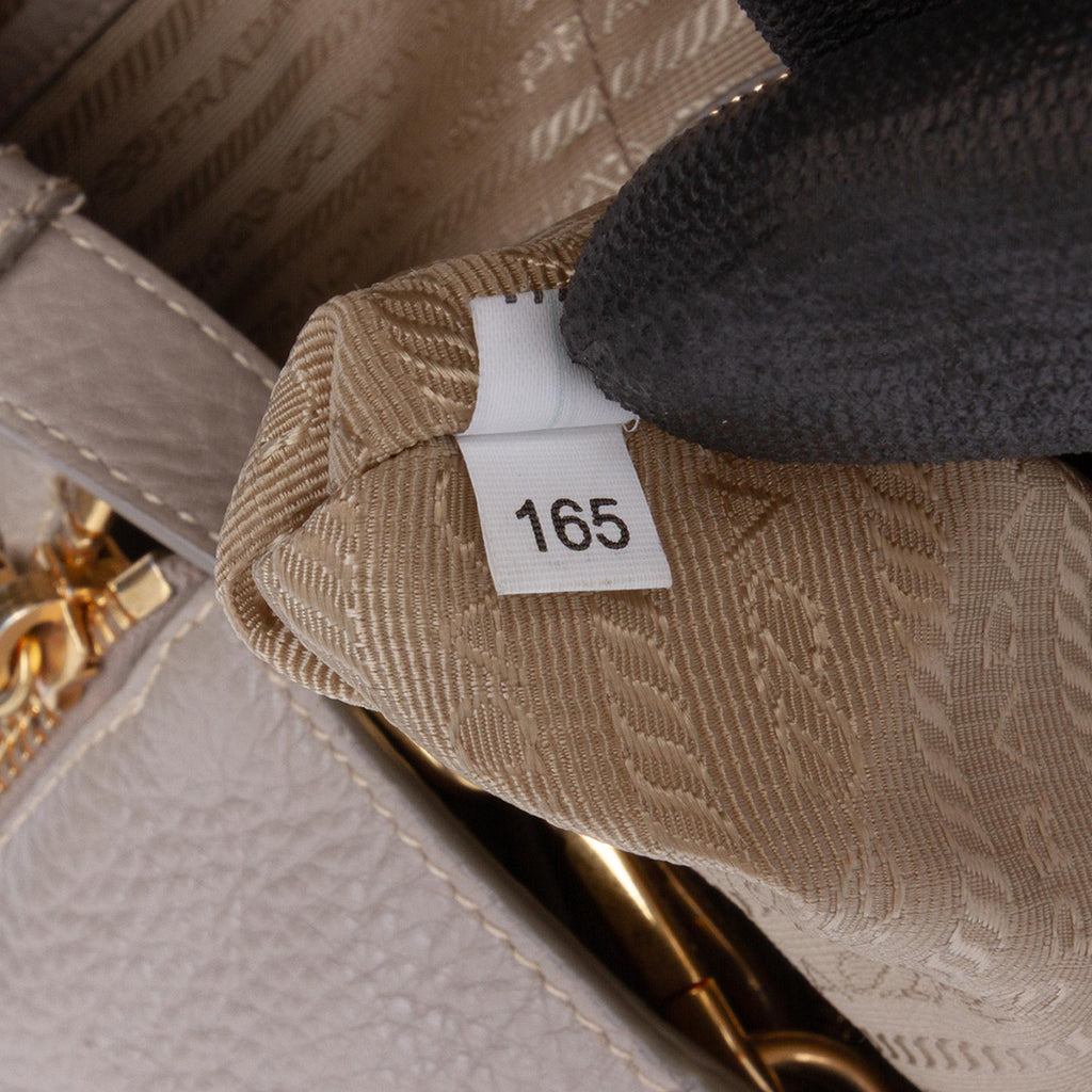 Prada Vitello Daino Open Convertible Tote