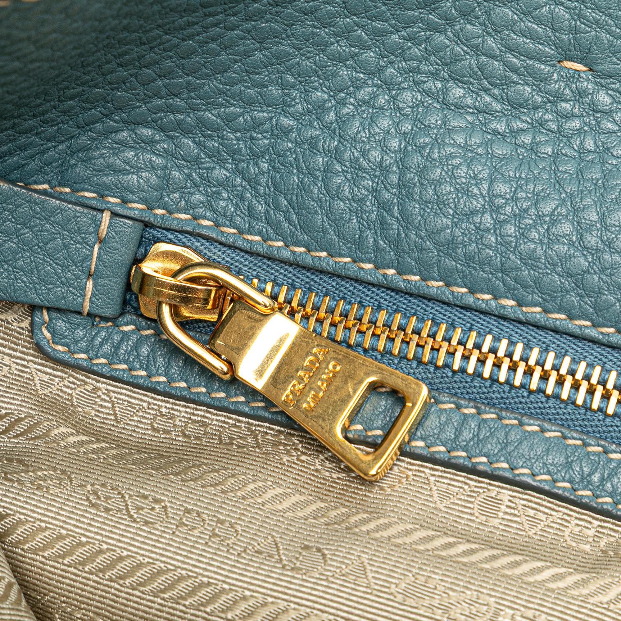 Prada Vitello Daino Open Convertible Tote