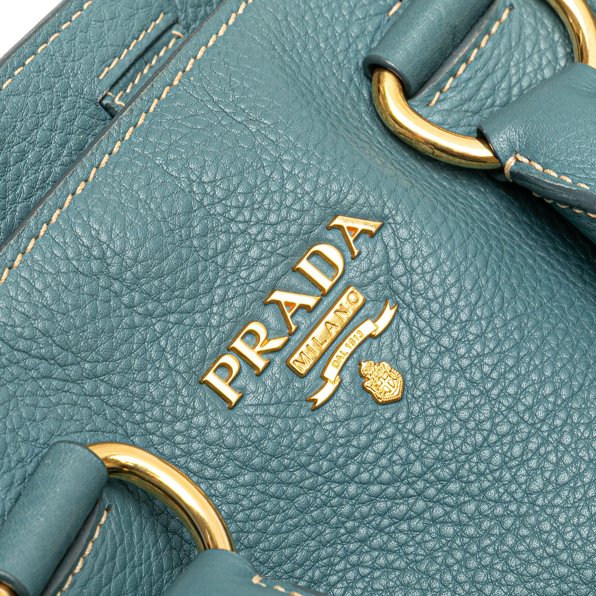 Prada Vitello Daino Open Convertible Tote