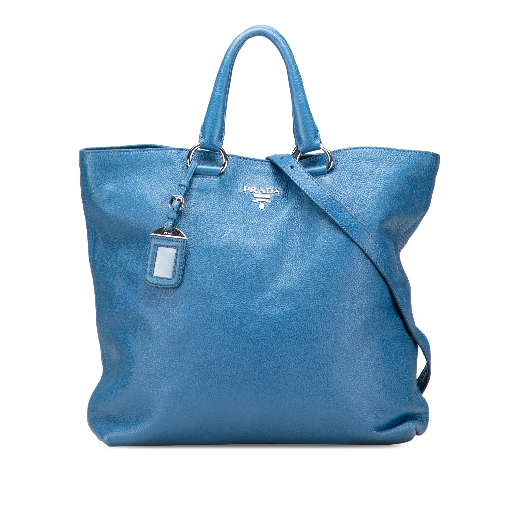 Prada Vitello Daino Open Convertible Tote