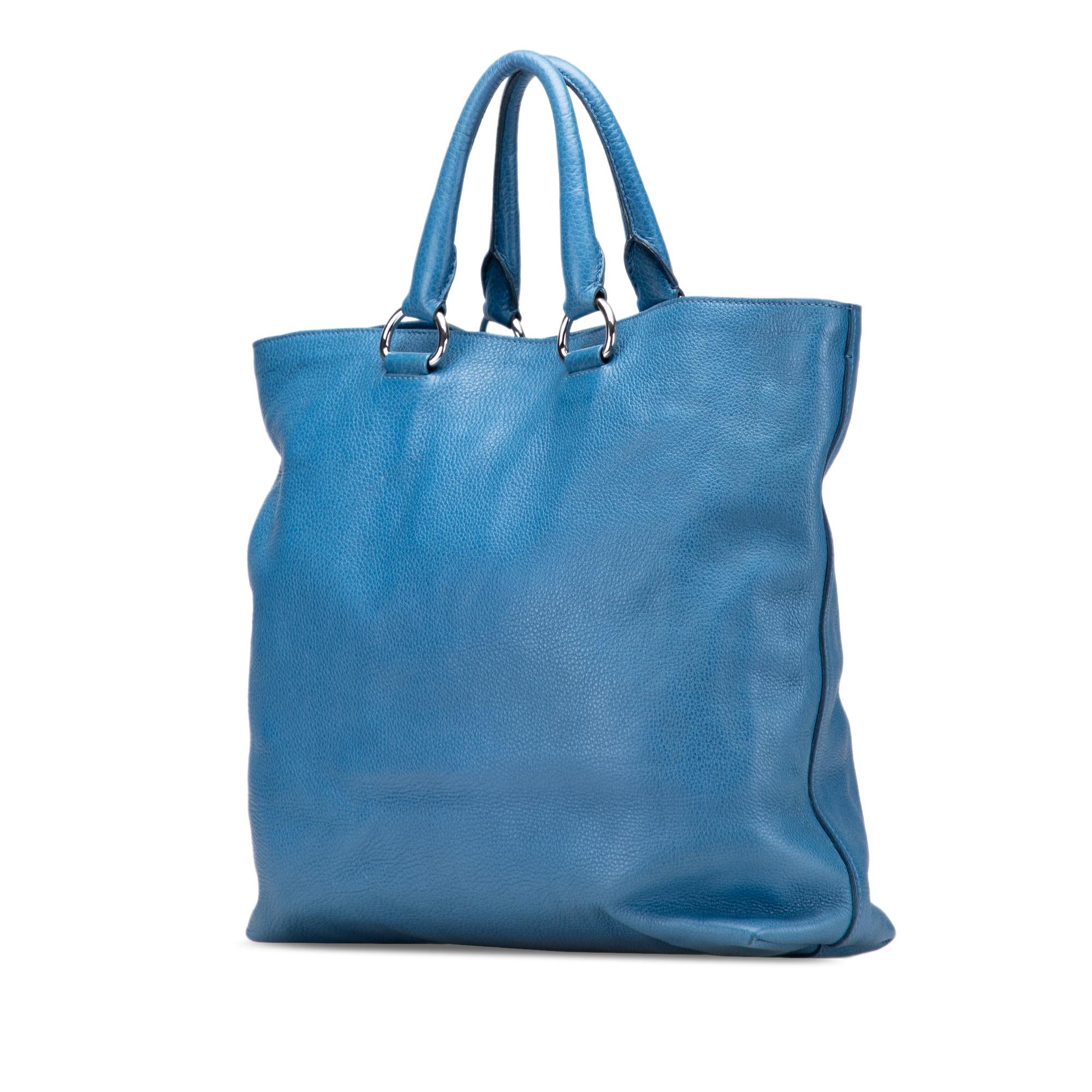 Prada Vitello Daino Open Convertible Tote