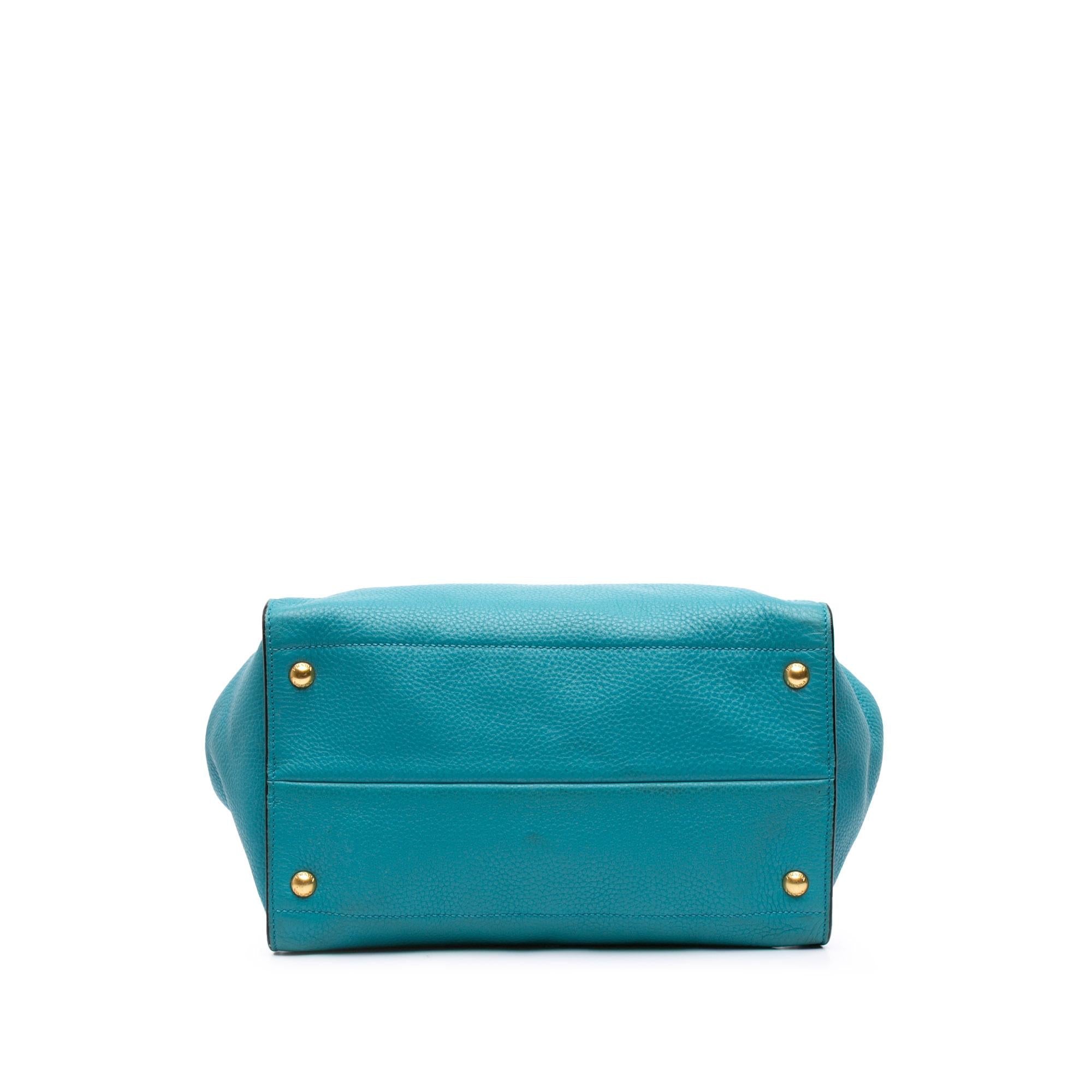 Prada Vitello Daino Open Convertible Tote
