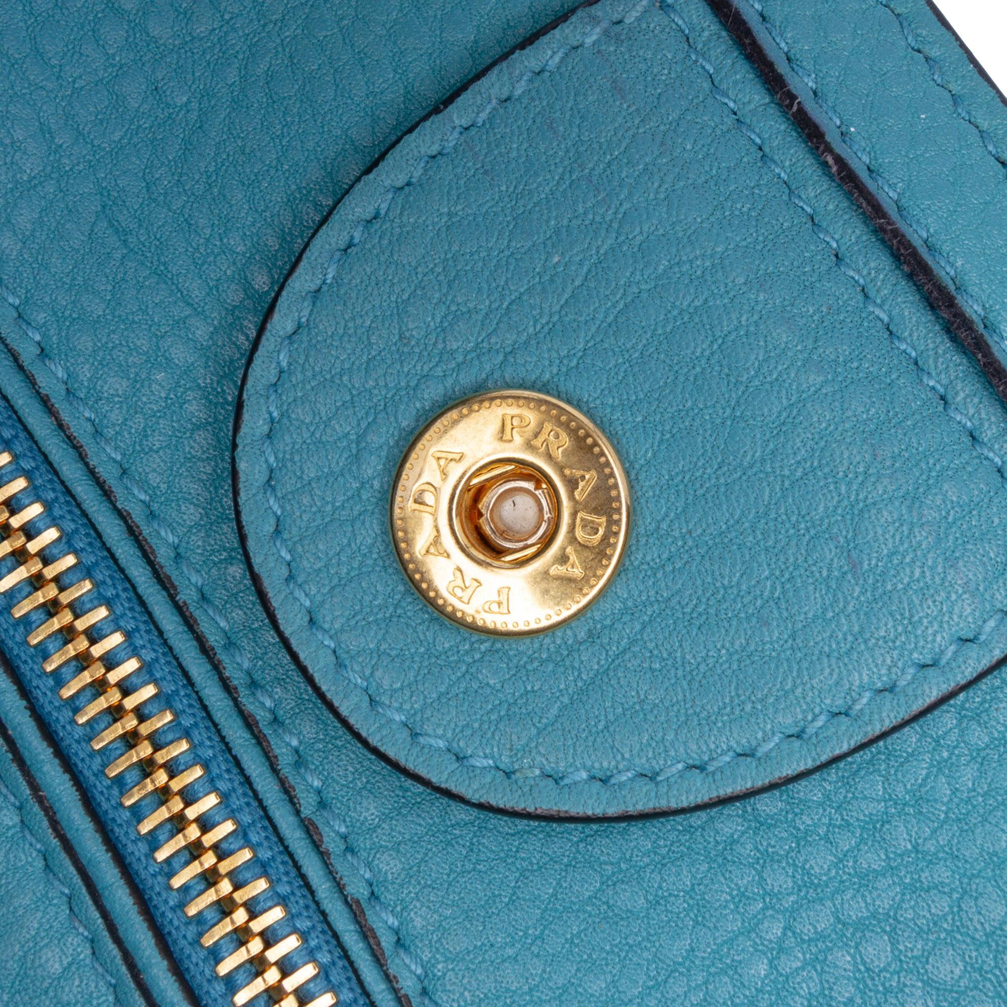 Prada Vitello Daino Open Convertible Tote