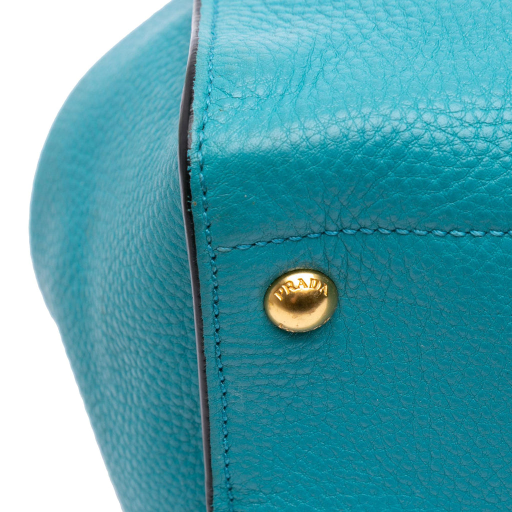 Prada Vitello Daino Open Convertible Tote