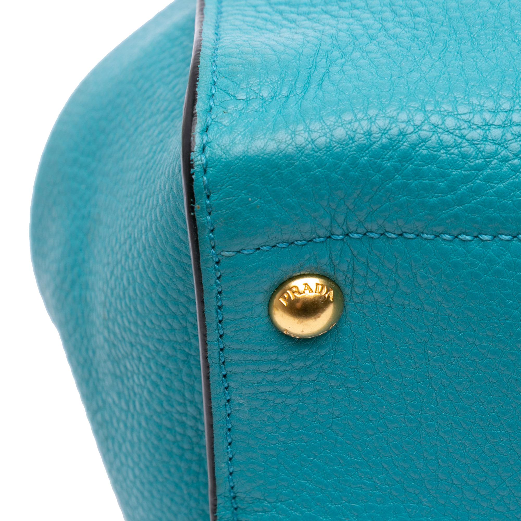 Prada Vitello Daino Open Convertible Tote