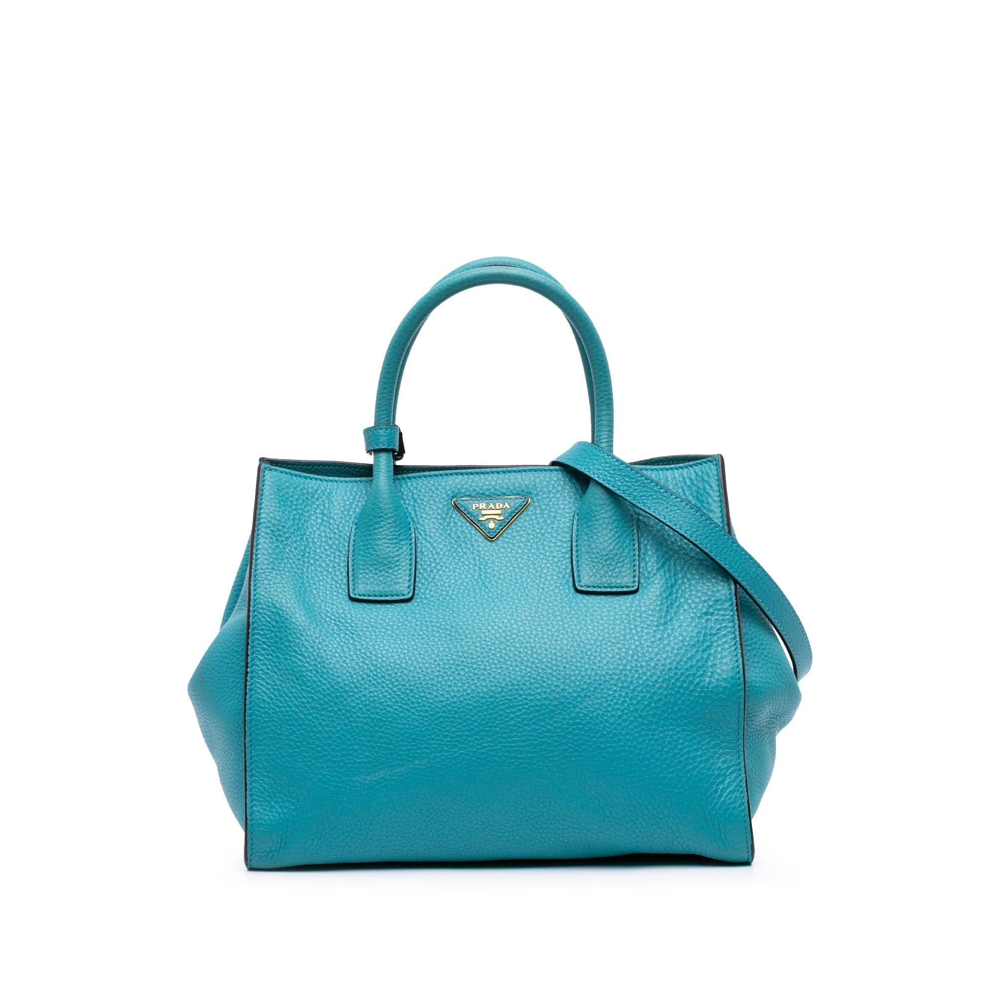 Prada Vitello Daino Open Convertible Tote
