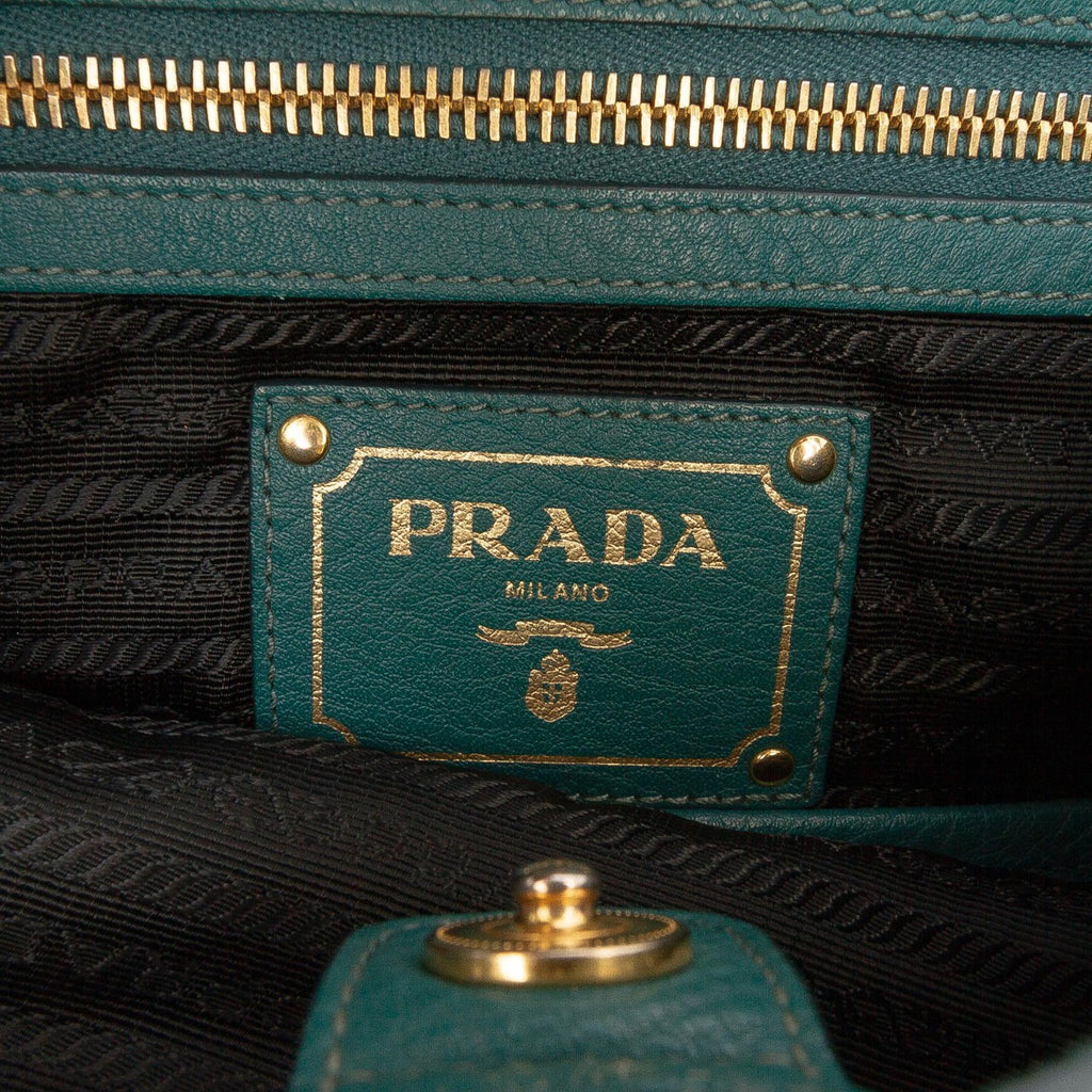 Prada Vitello Daino Open Convertible Tote