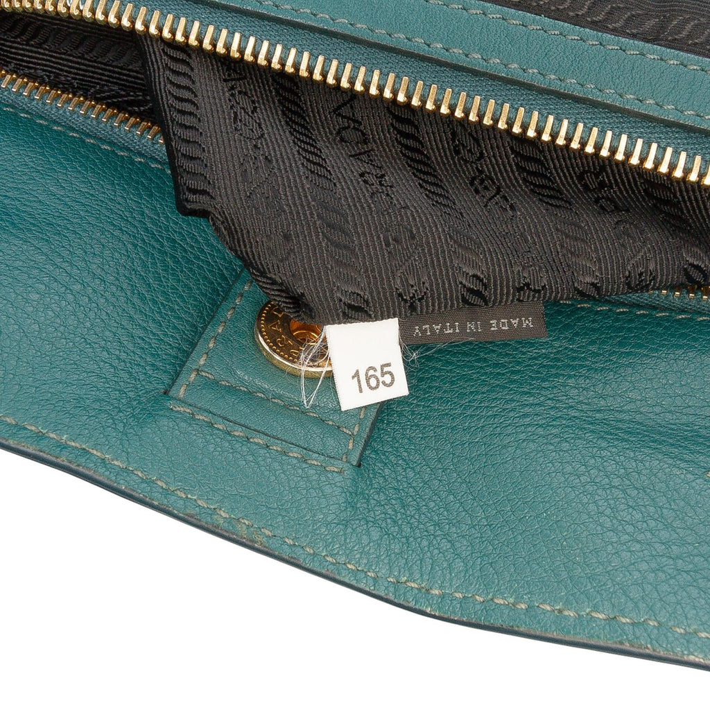 Prada Vitello Daino Open Convertible Tote