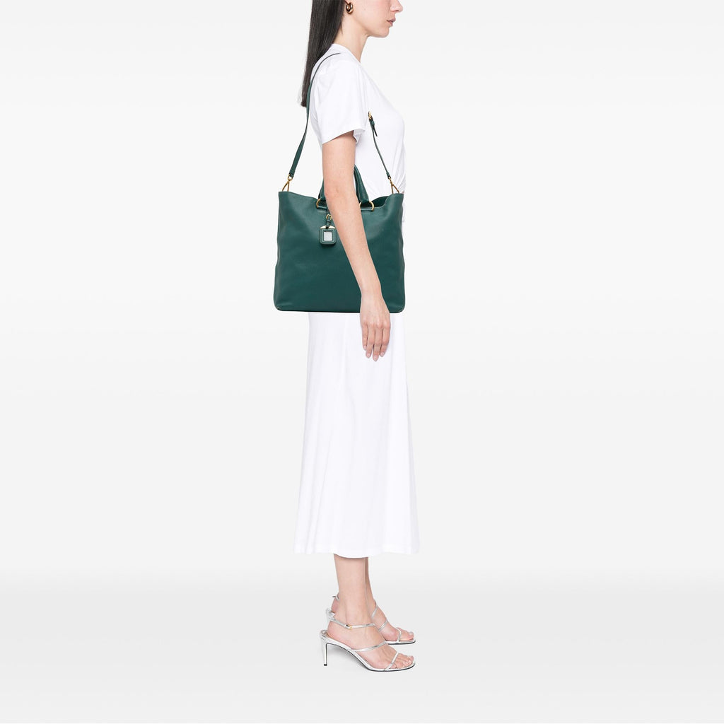 Prada Vitello Daino Open Convertible Tote