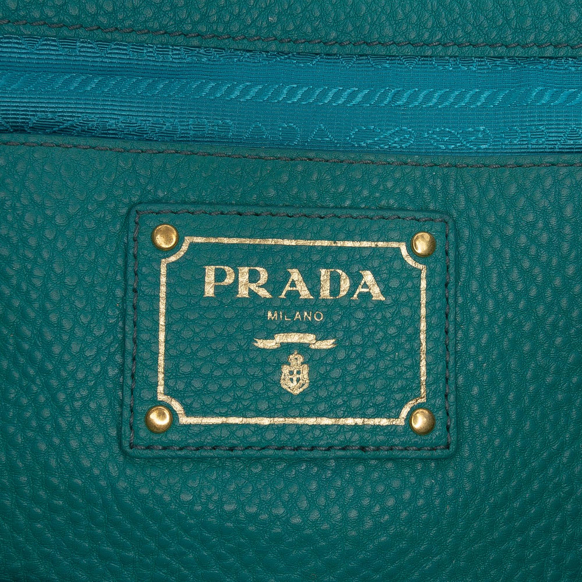 Prada Vitello Daino Open Convertible Tote