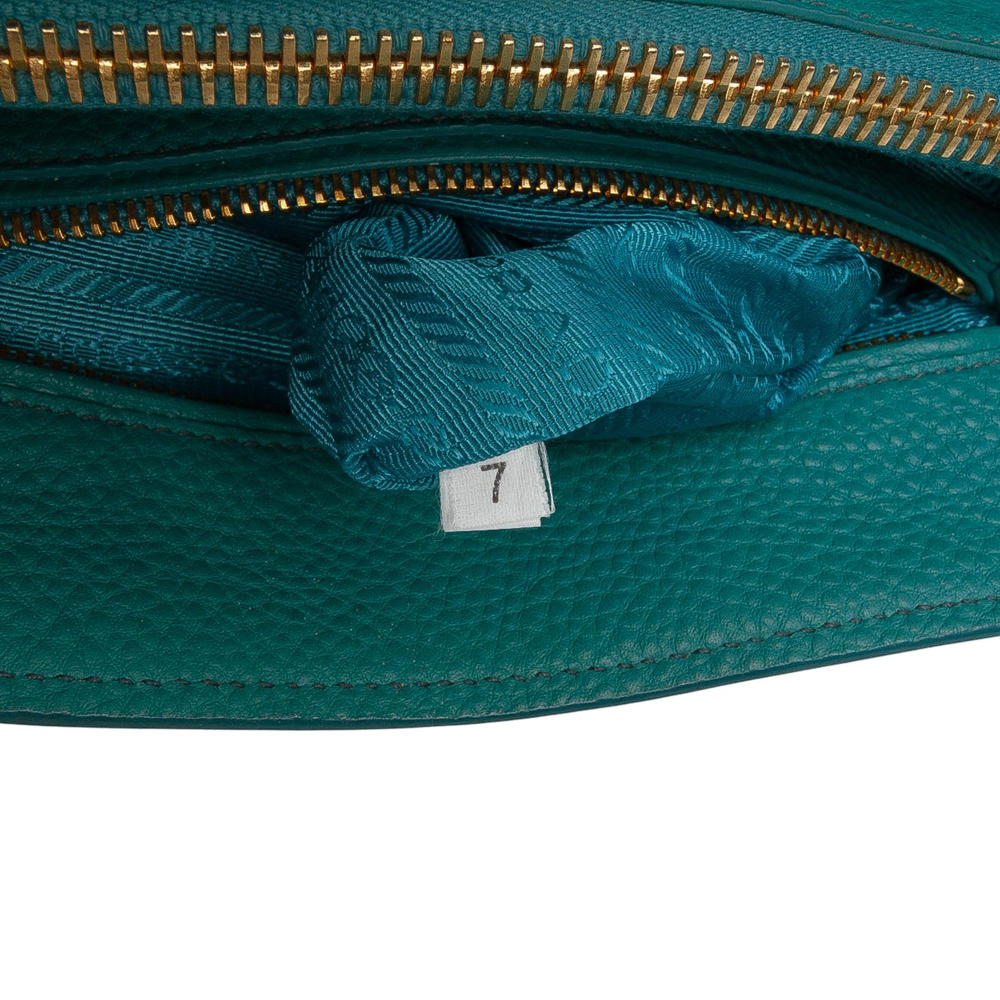 Prada Vitello Daino Open Convertible Tote