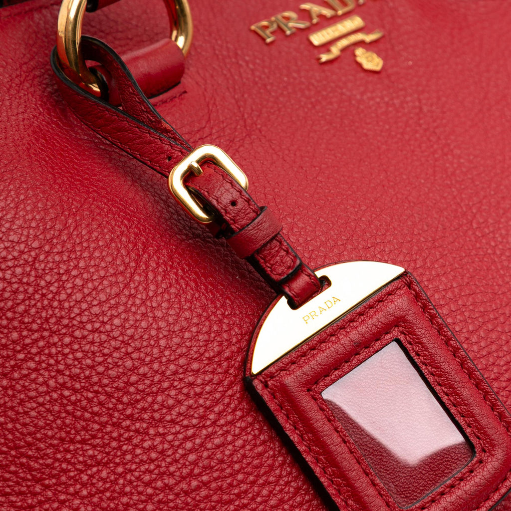 Prada Vitello Daino Open Convertible Tote