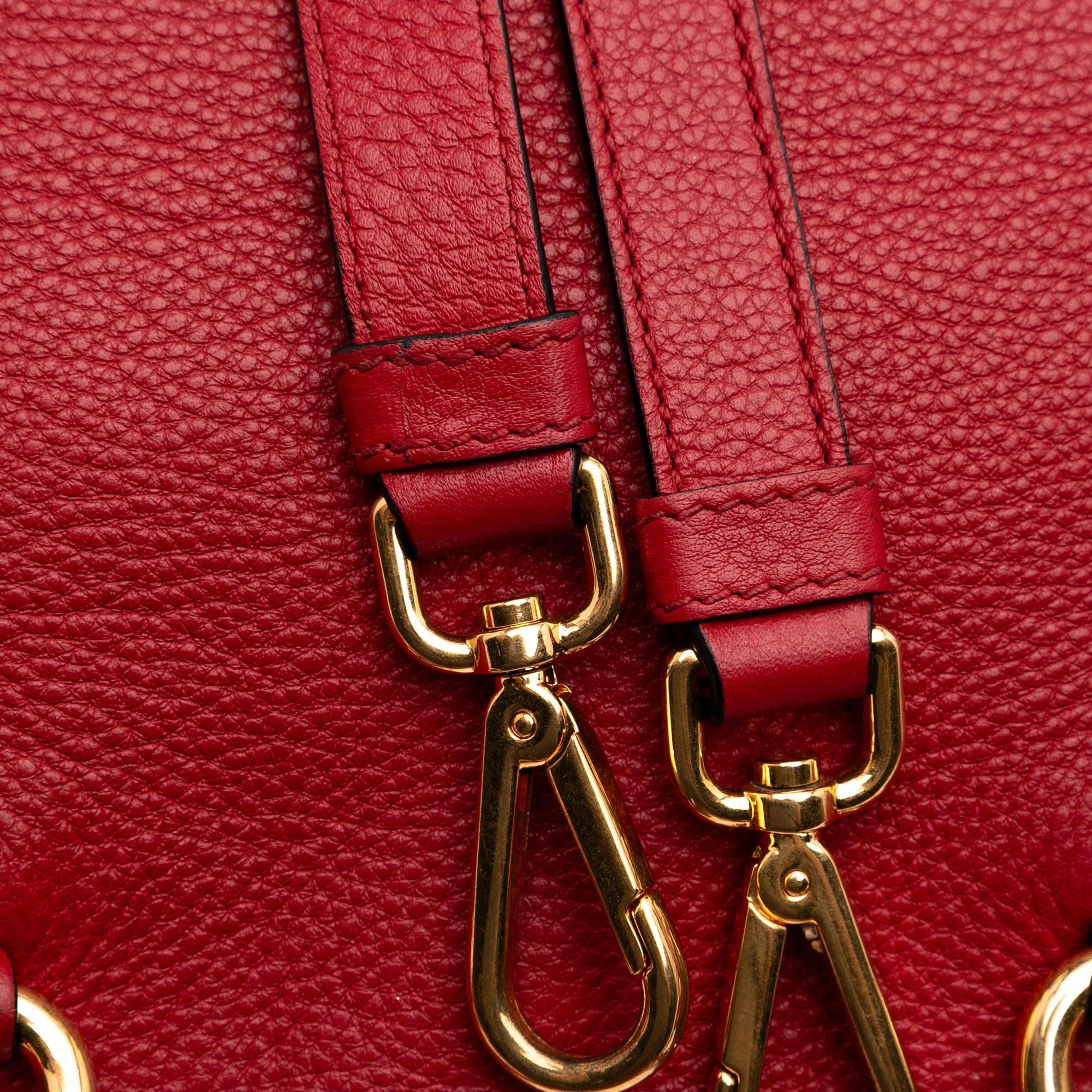 Prada Vitello Daino Open Convertible Tote