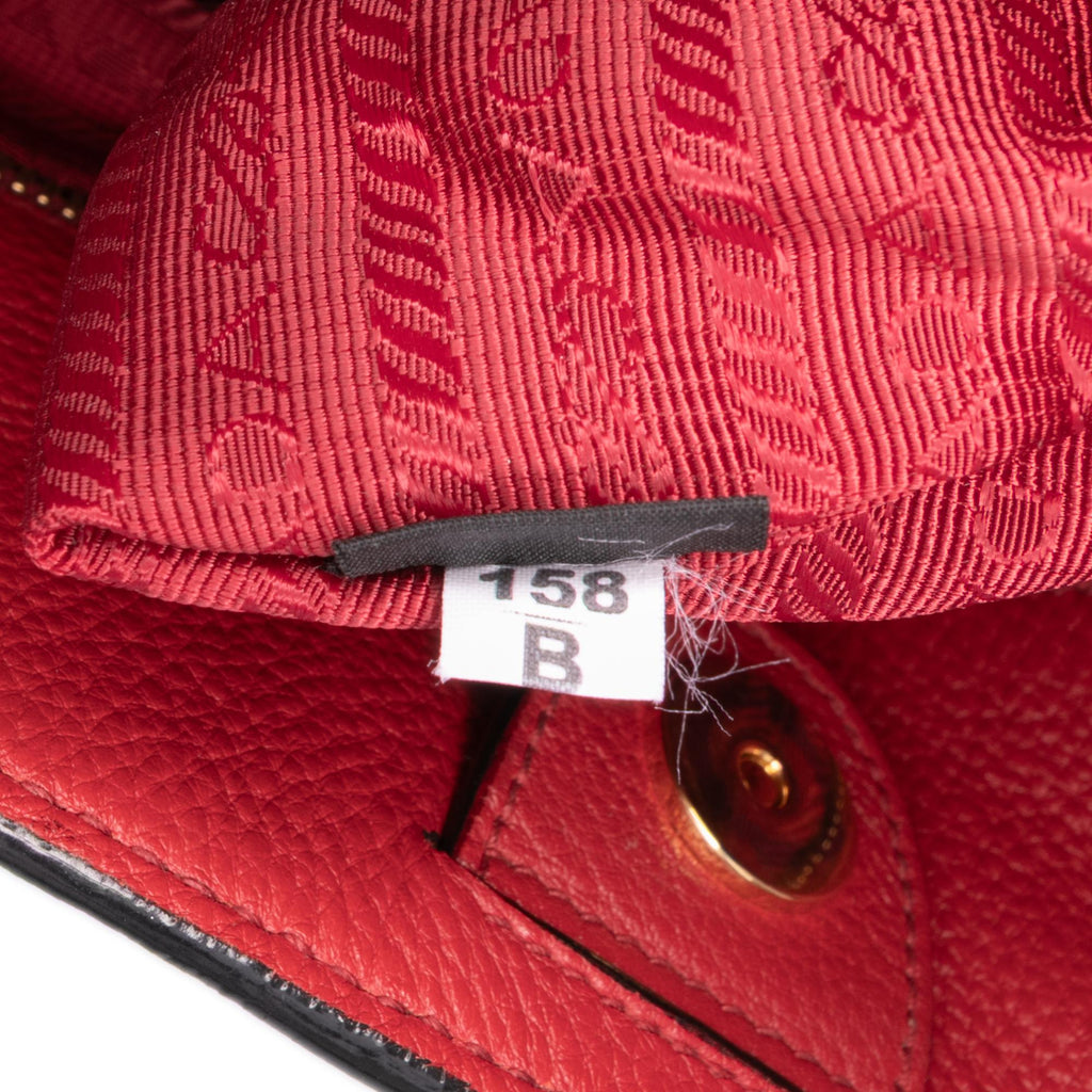 Prada Vitello Daino Open Convertible Tote