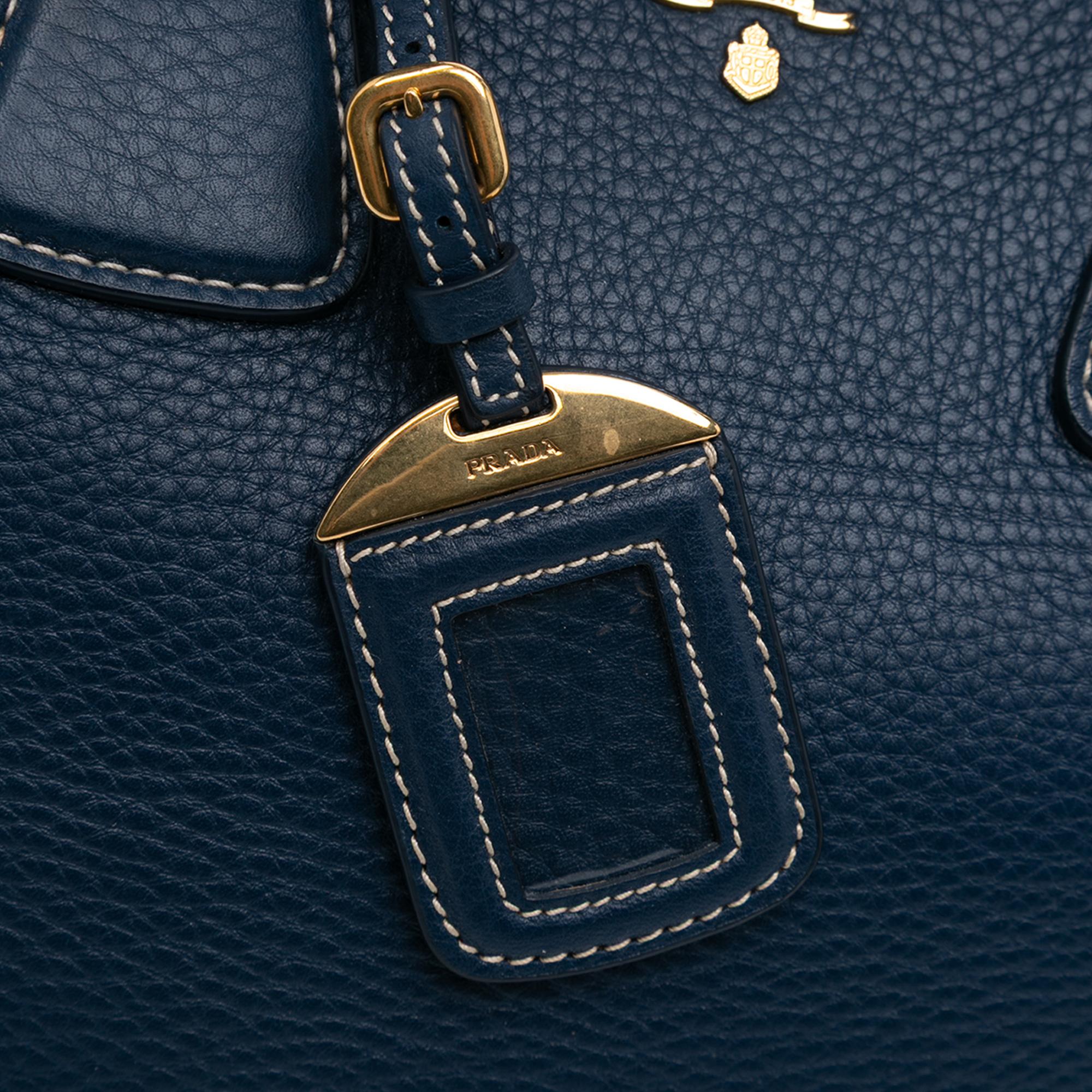 Prada Vitello Daino Open Convertible Tote