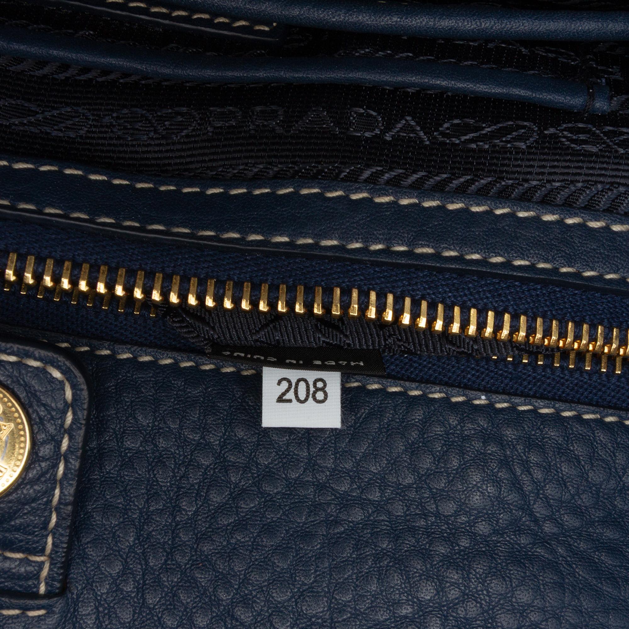 Prada Vitello Daino Open Convertible Tote