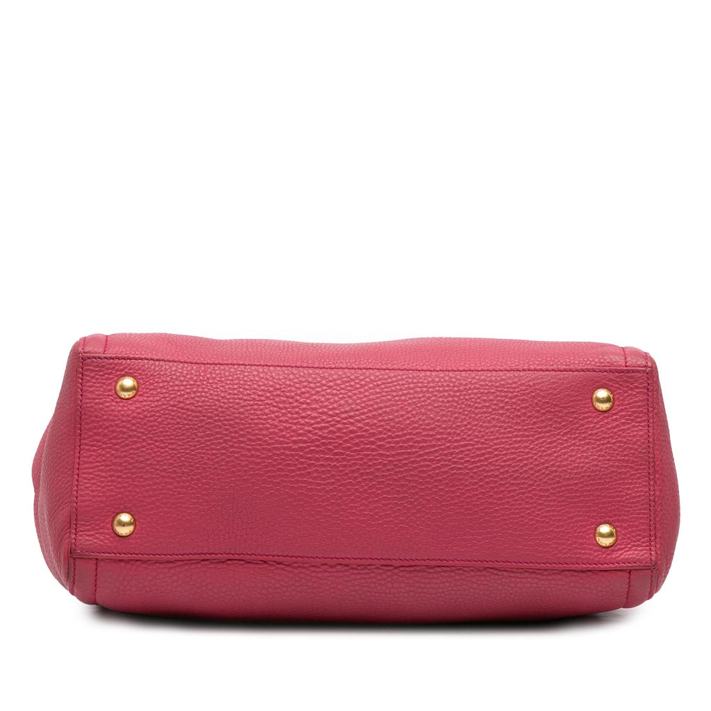 Prada Vitello Daino Open Convertible Tote